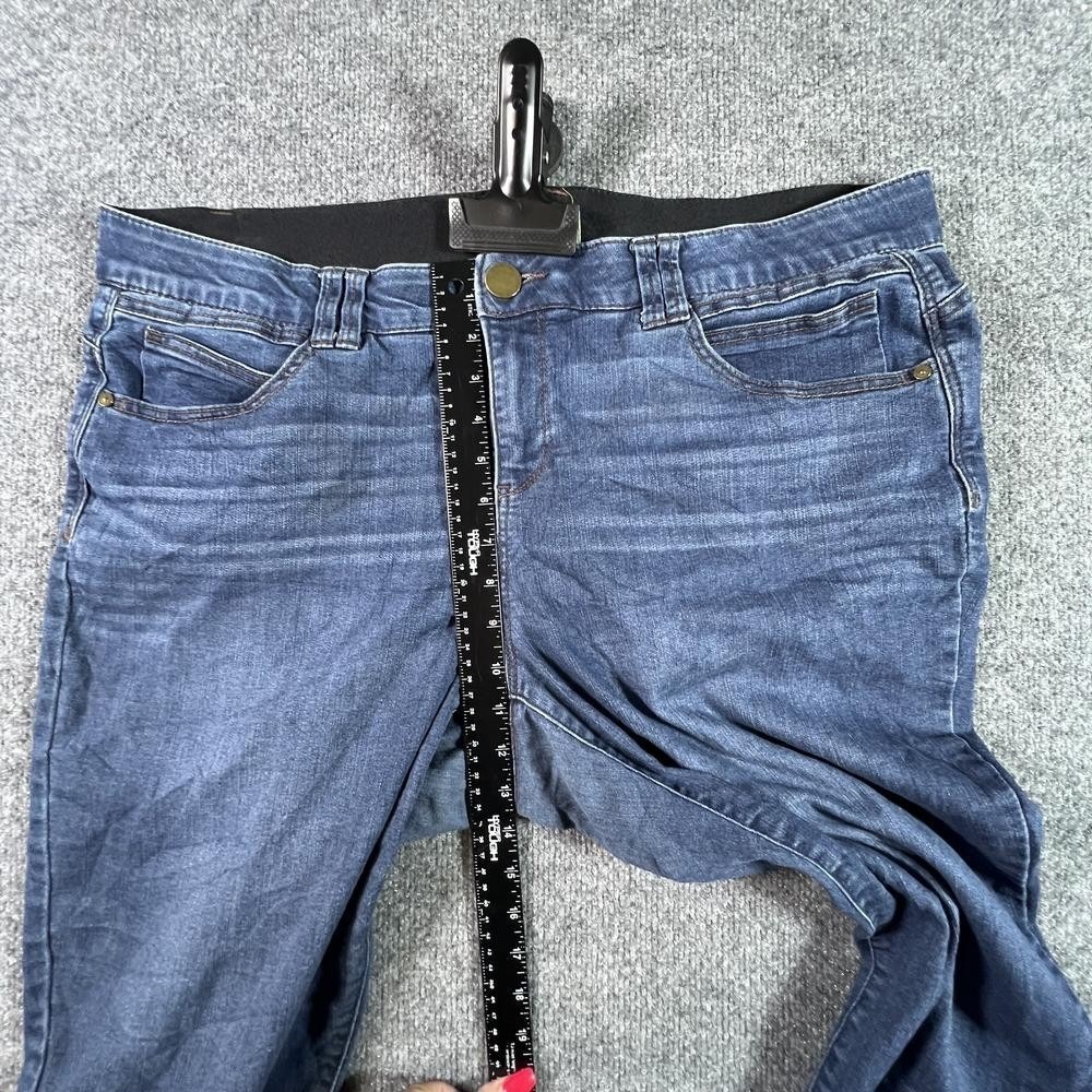 Democracy Ab Technology Skinny Jeans Womens 18W Blue Faded Stretch WNBB1873L8 - Picture 4 of 16